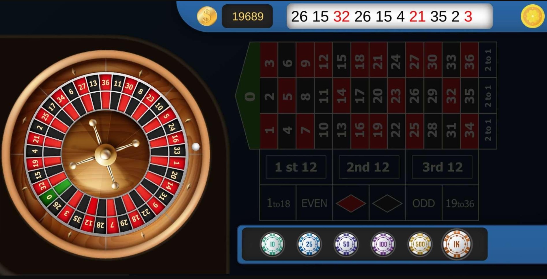 What are the odds of winning at roulette and how are they calculated